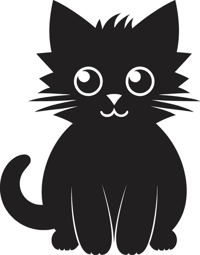 stoutmoedig kat logo ontwerp katten staart symbool vector