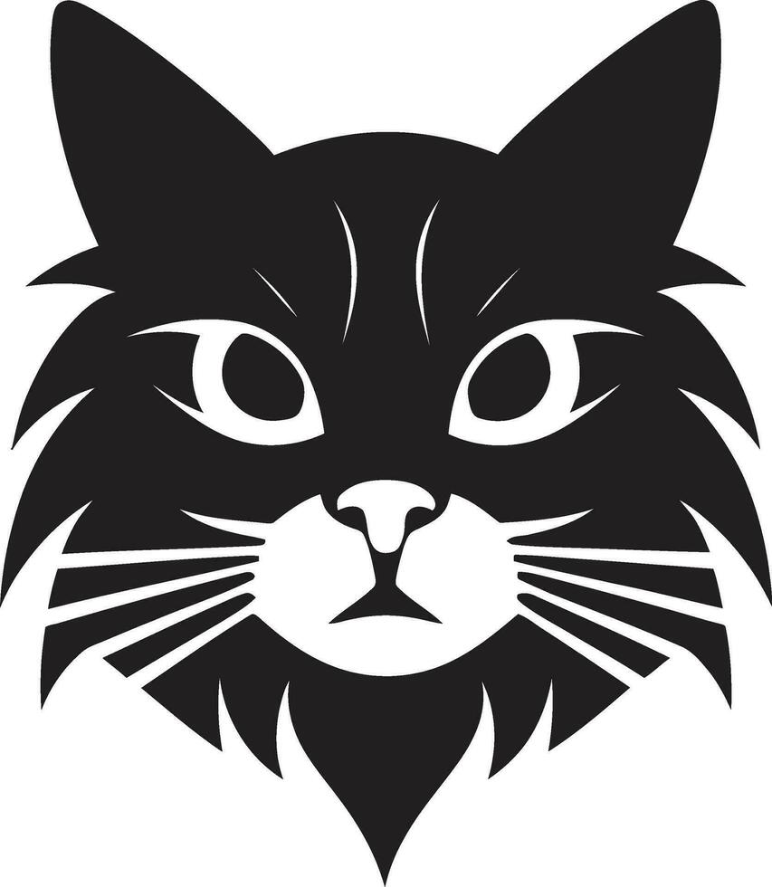 vector kunst van een kat kat ogen logo