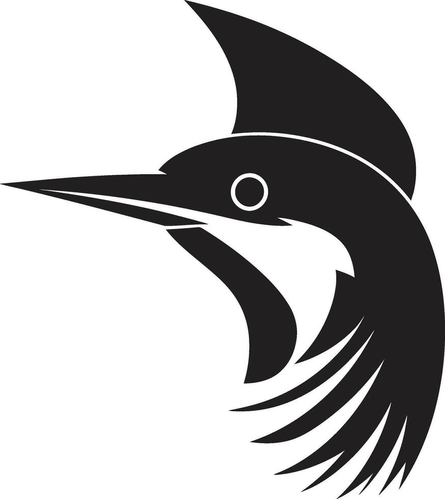 specht vogel logo ontwerp zwart elegant zwart specht vogel logo ontwerp minimalistische vector