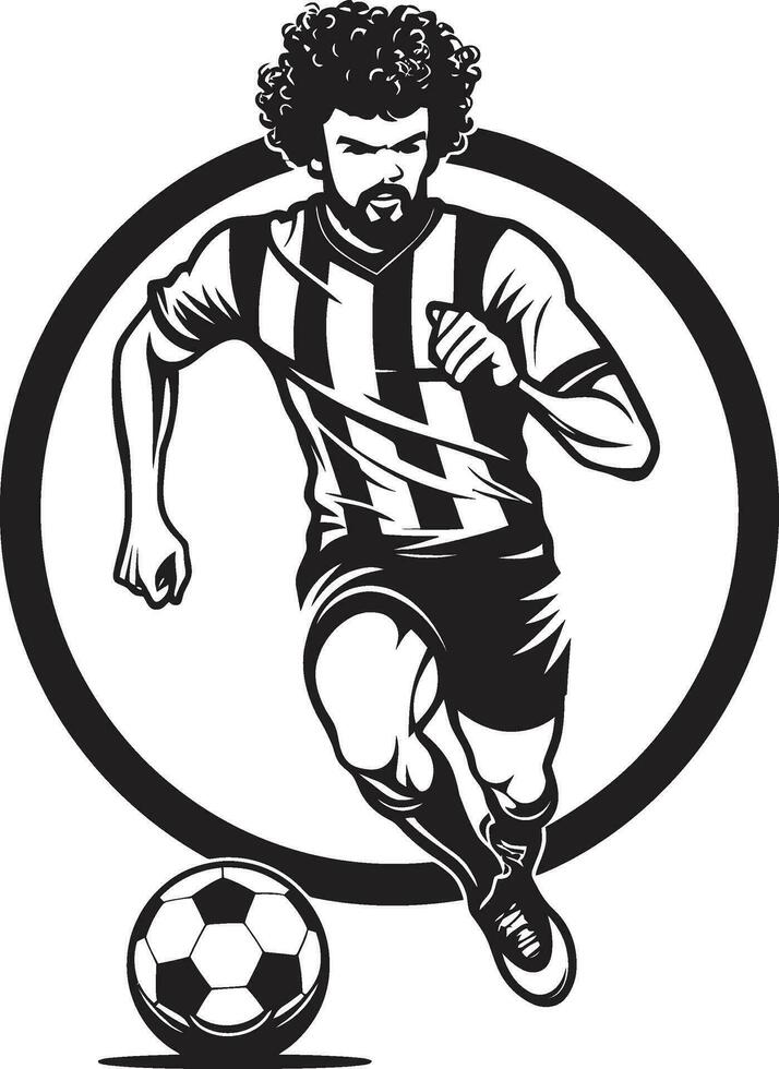 landingsbaan passie zwart vector kunst vieren atletisch dapperheid Amerikaans voetbal fusie monochromatisch vector Scherm van spelers macht