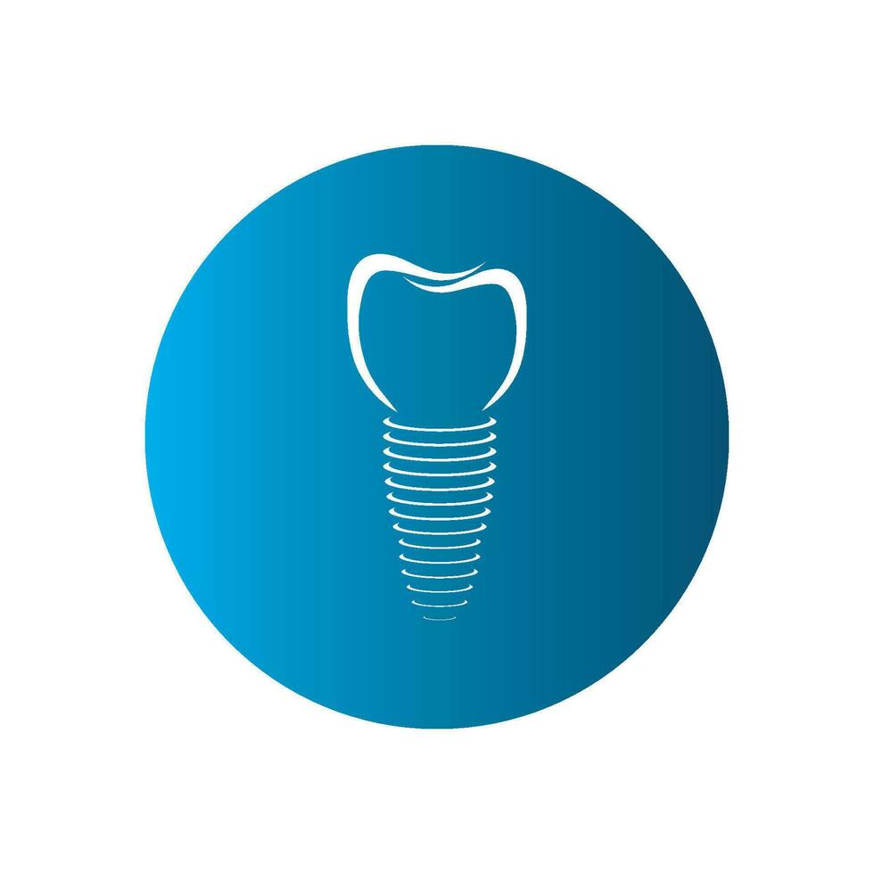 tandheelkundig implanteren logo vector