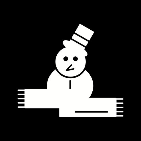 vector sneeuw man pictogram