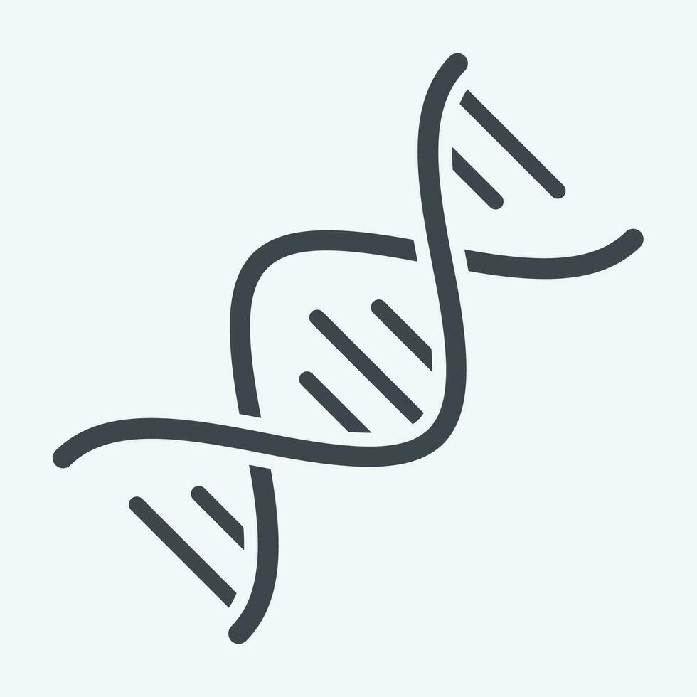 icoon dna. verwant naar wereld kanker symbool. glyph stijl. gemakkelijk ontwerp bewerkbaar. gemakkelijk illustratie vector