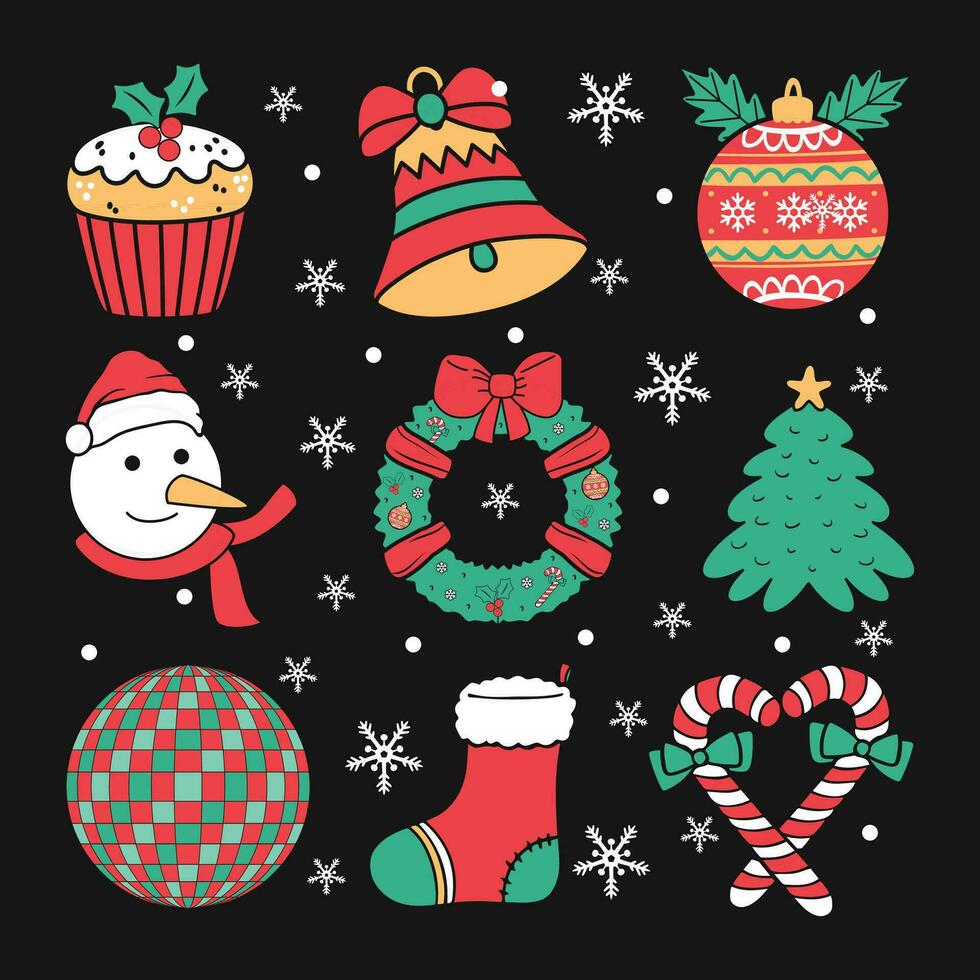 Kerstmis vector t-shirt ontwerp