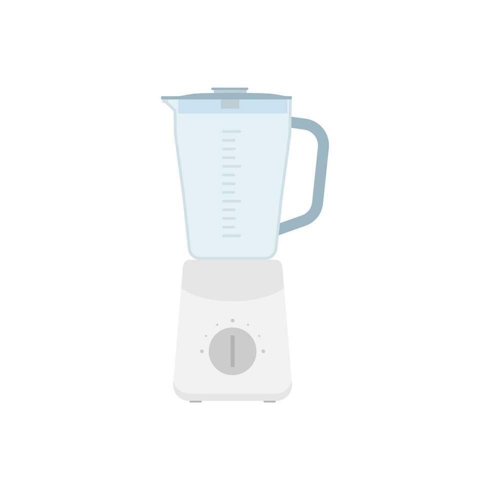 keuken blender voor slijpen voedsel met glas schaal. blender of menger keuken gereedschap voor Koken. uitrusting voor smoothie maken. elektrisch machine. geïsoleerd vlak vector illustratie