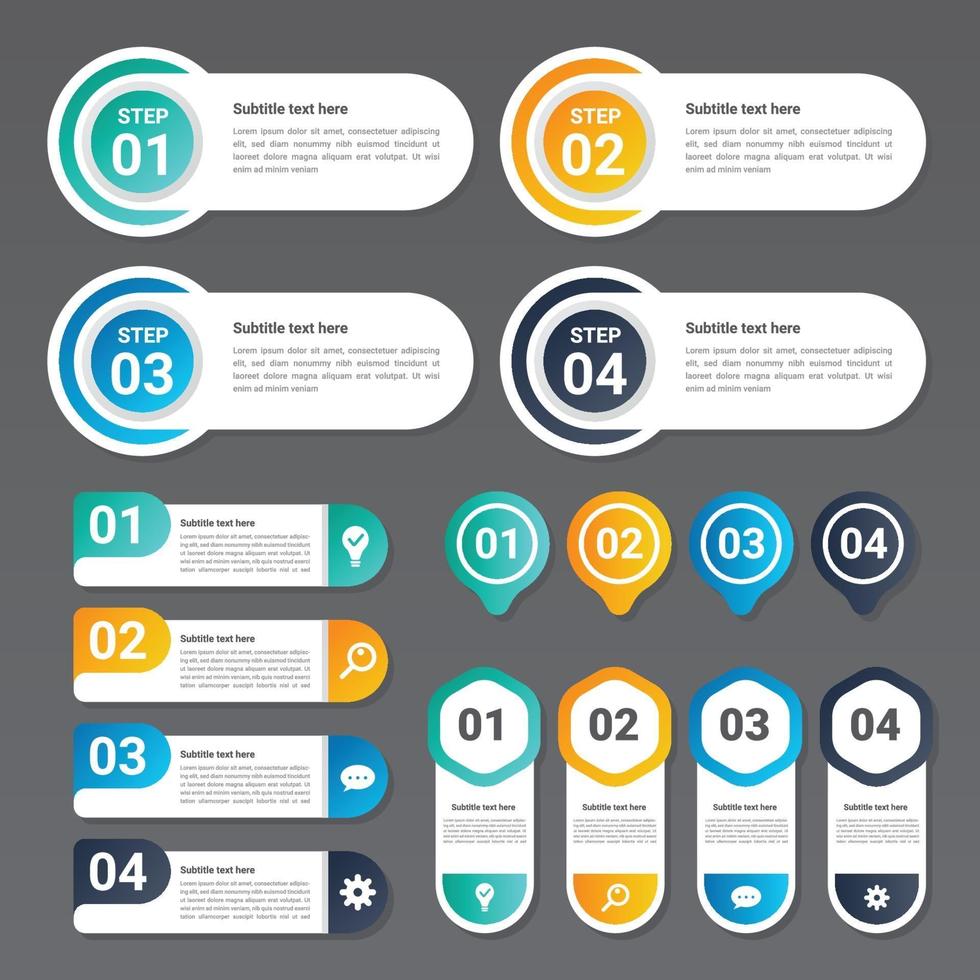 infographic elementenset vector