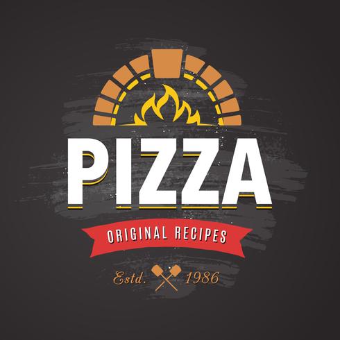 Pizza Vector embleem