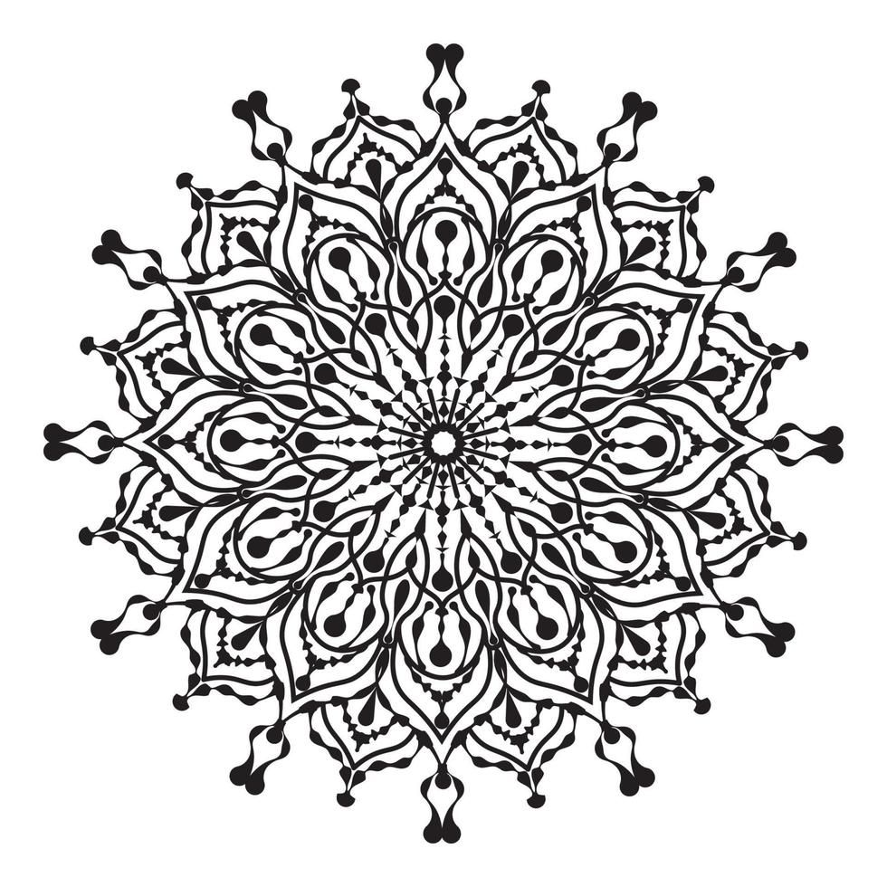 islamitische mandala van meditatie ontspanning arabisch bloemmotief vector