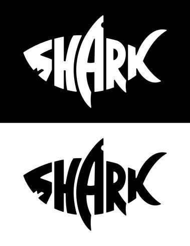 haai logo ontwerp vector