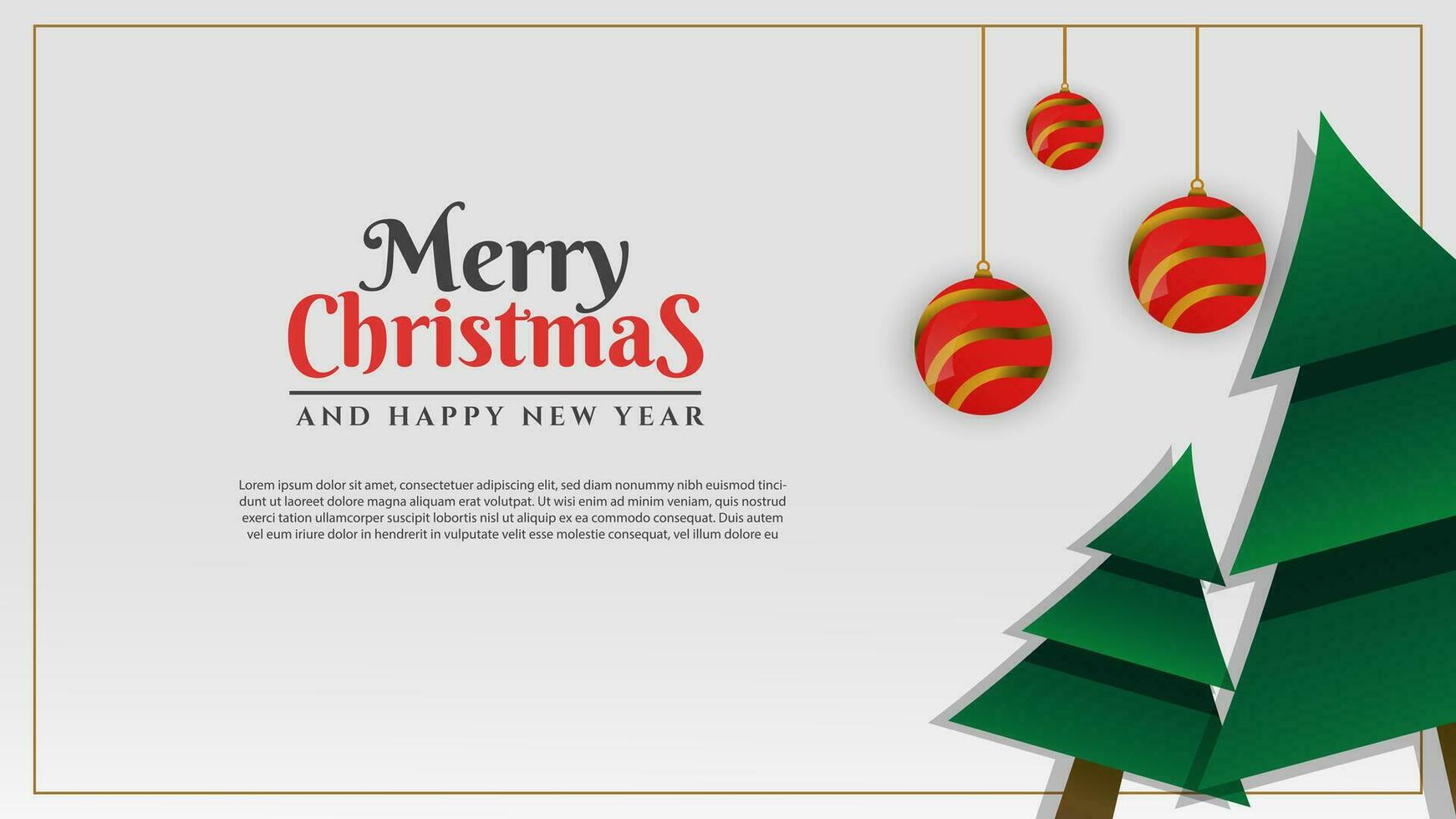 Kerstmis en nieuw jaar themed banier achtergrond, geschikt voor banier affiches, advertenties, en anderen. vector illustratie
