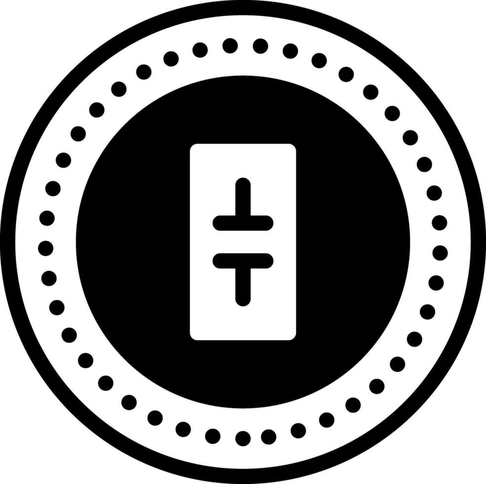 solide icoon voor theta vector