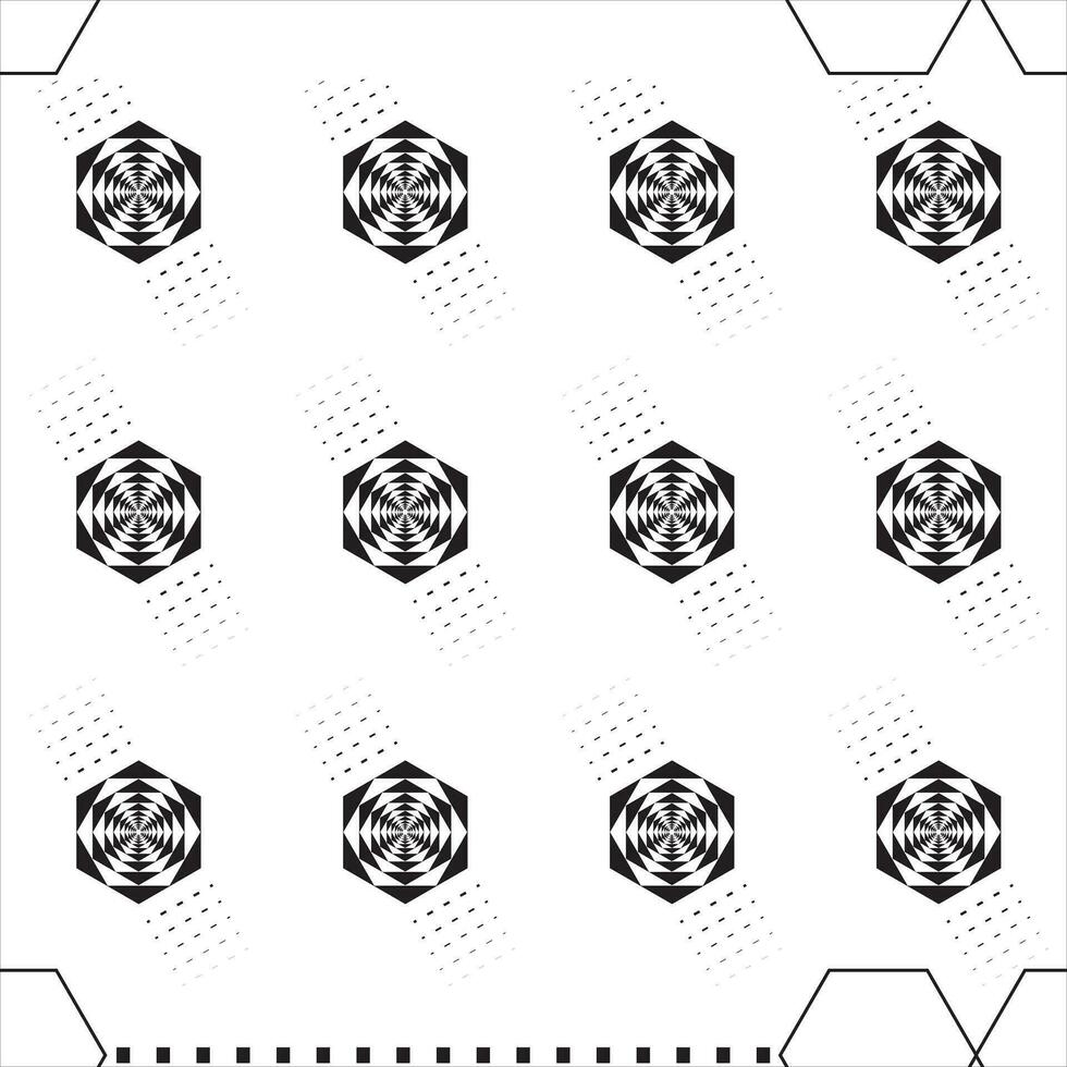 naadloos structuur ontwerp zwart zeshoek kijk maar afdrukken vrij vector