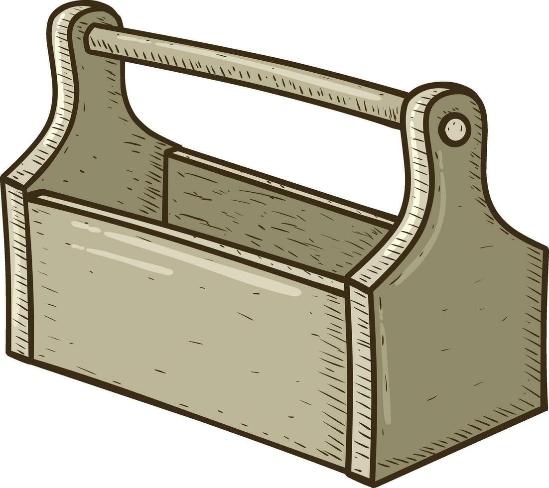 leeg gereedschapskist Aan wit achtergrond vector