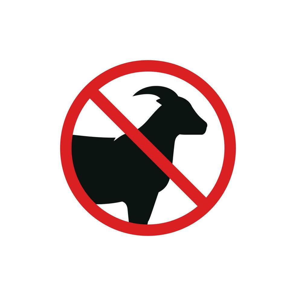 Nee geit toegestaan icoon teken symbool geïsoleerd Aan wit achtergrond vector