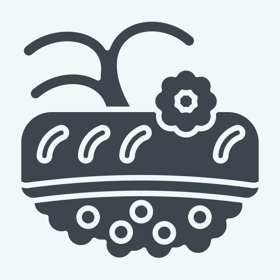 icoon ik. verwant naar sushi symbool. glyph stijl. gemakkelijk ontwerp bewerkbaar. gemakkelijk illustratie vector