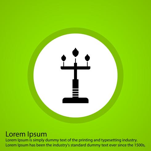 vector lamp pictogram