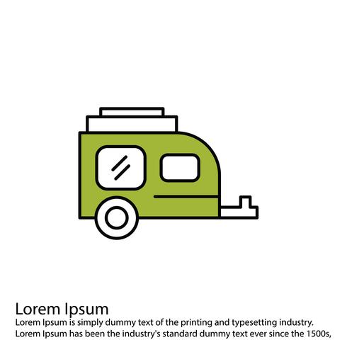 Vector wagen pictogram