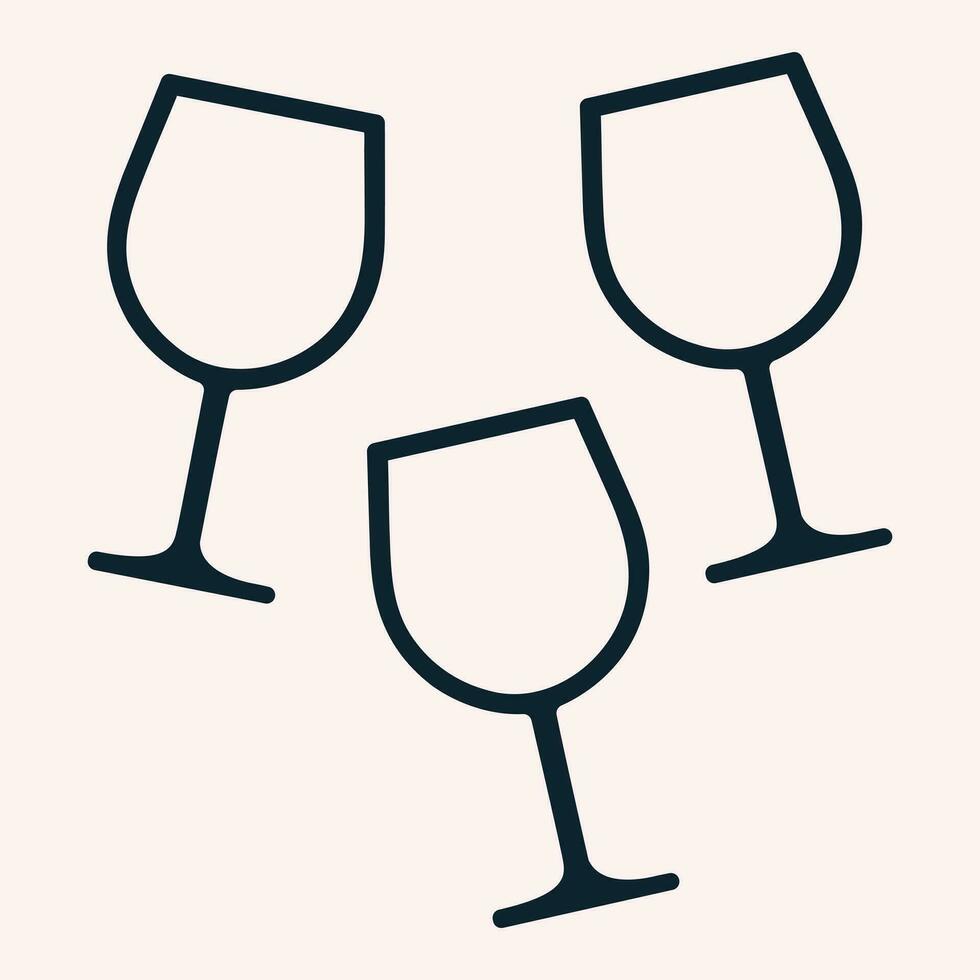 glas van water icoon. niveau vector illustratie van een drinken symbool en een water glas