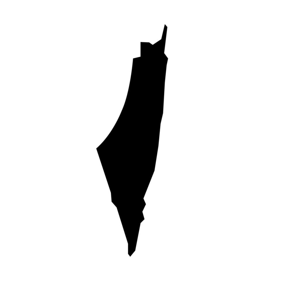 Israël vector kaart in wit achtergrond.