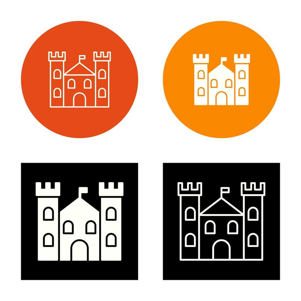 kasteel vector pictogram