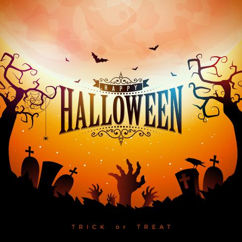 Happy Halloween banner afbeelding vector