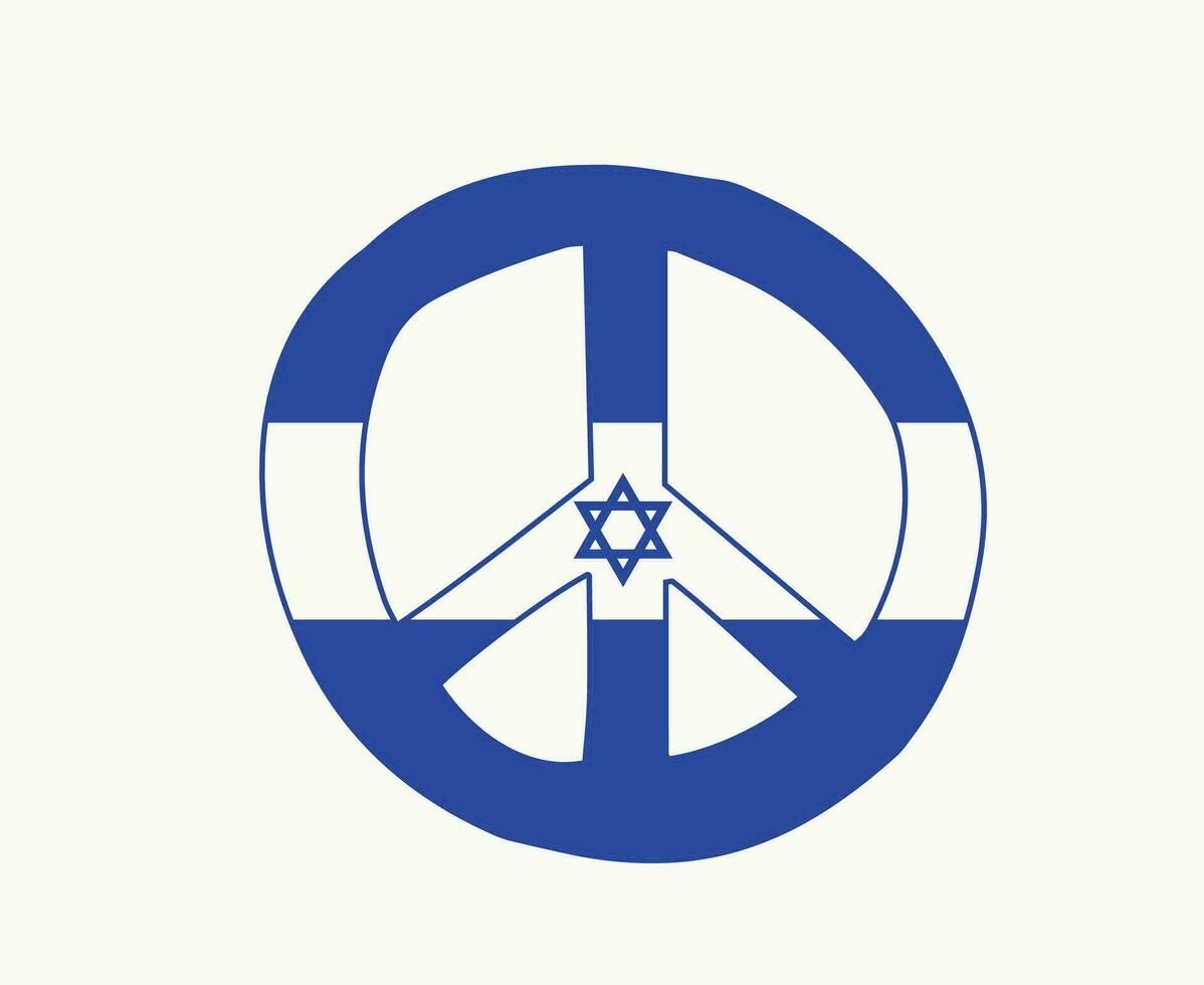 Israël symbool vrede vlag embleem nationaal Europa abstract vector illustratie ontwerp