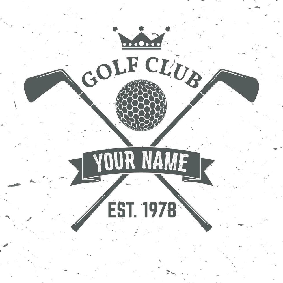 golf club concept vector