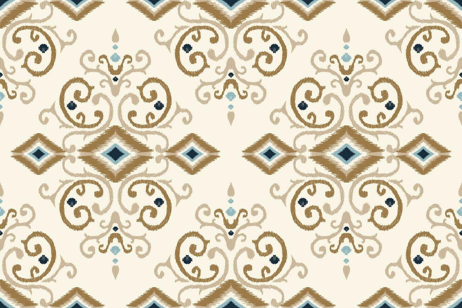 ikat bloemen paisley borduurwerk Aan wit achtergrond.ikat etnisch oosters naadloos patroon traditioneel.azteken stijl abstract vector illustratie.ontwerp voor textuur, stof, kleding, verpakking, decoratie.