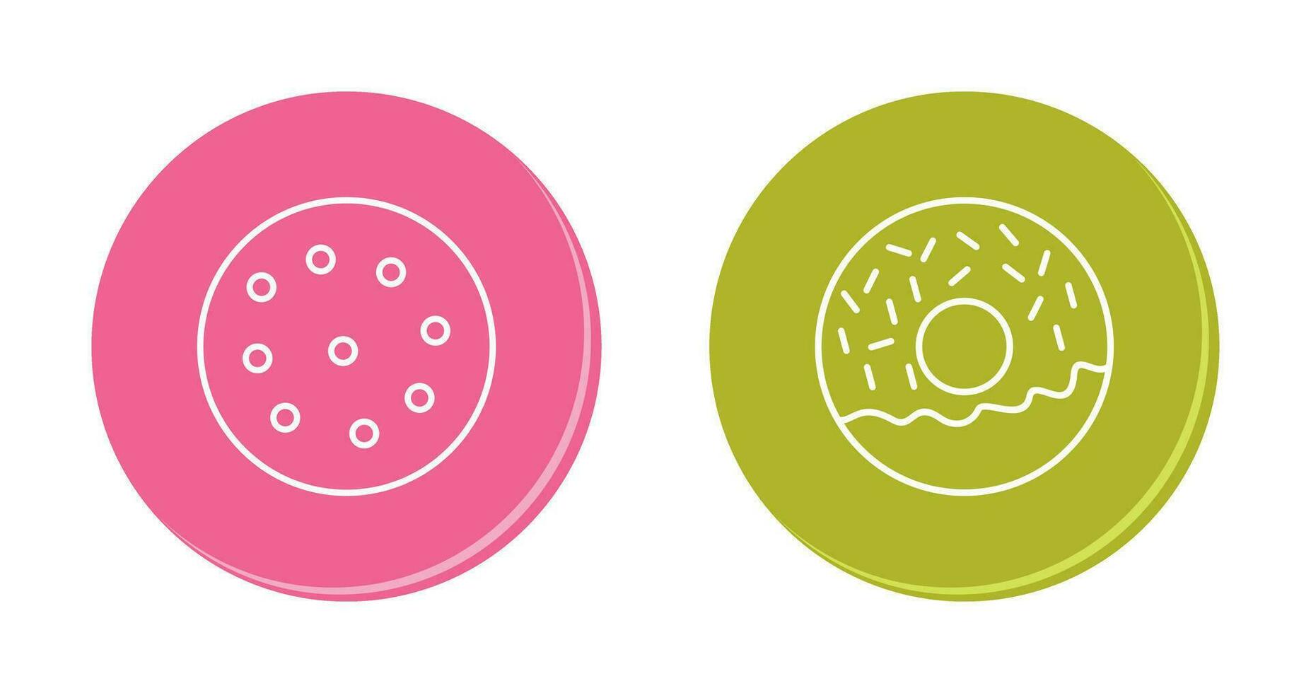 koekje en donut icoon vector