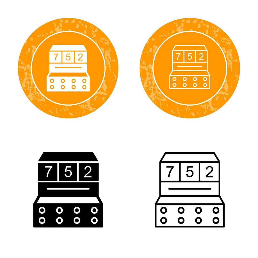 sleuf machine vector icoon