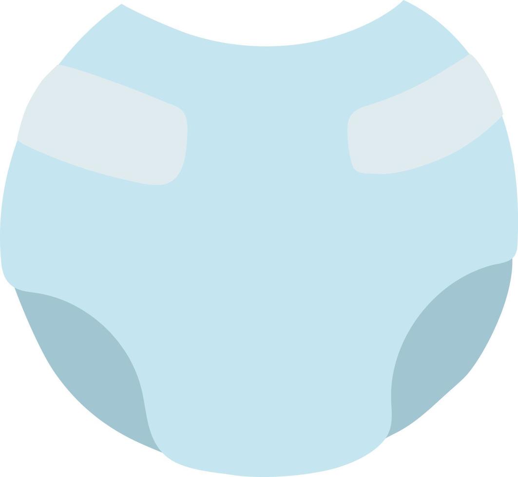 blauwe babyluier ondergoed geïsoleerde vectorillustratie vector