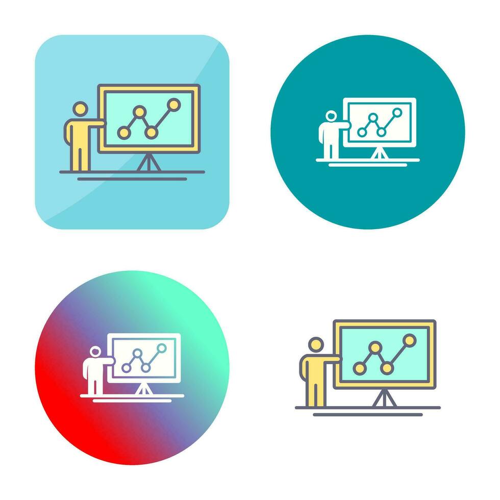 presentatie vector pictogram