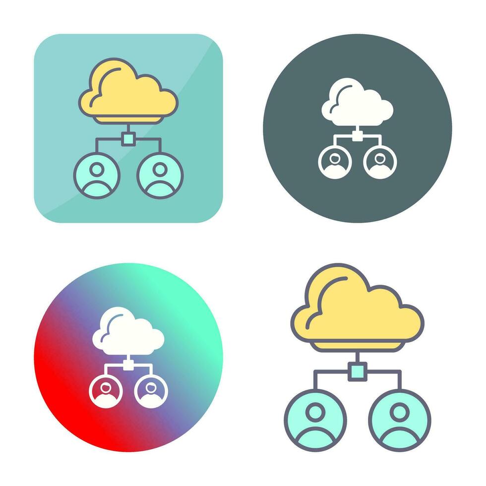 wolk vector pictogram