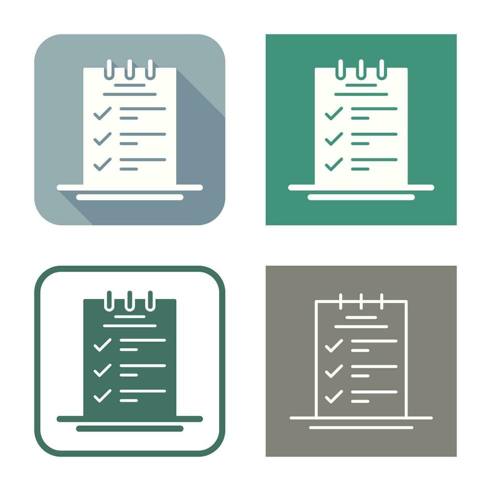 reservering checklist vector icoon