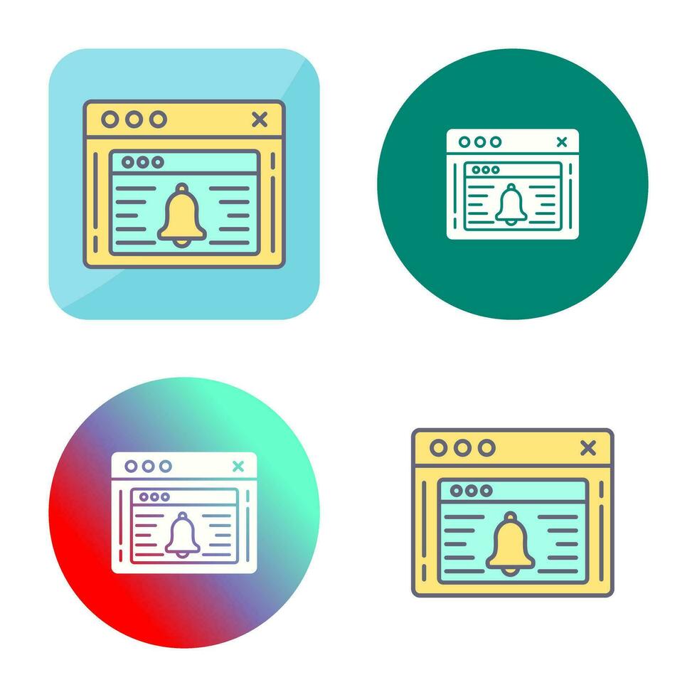 pictogram voor meldingsvector vector