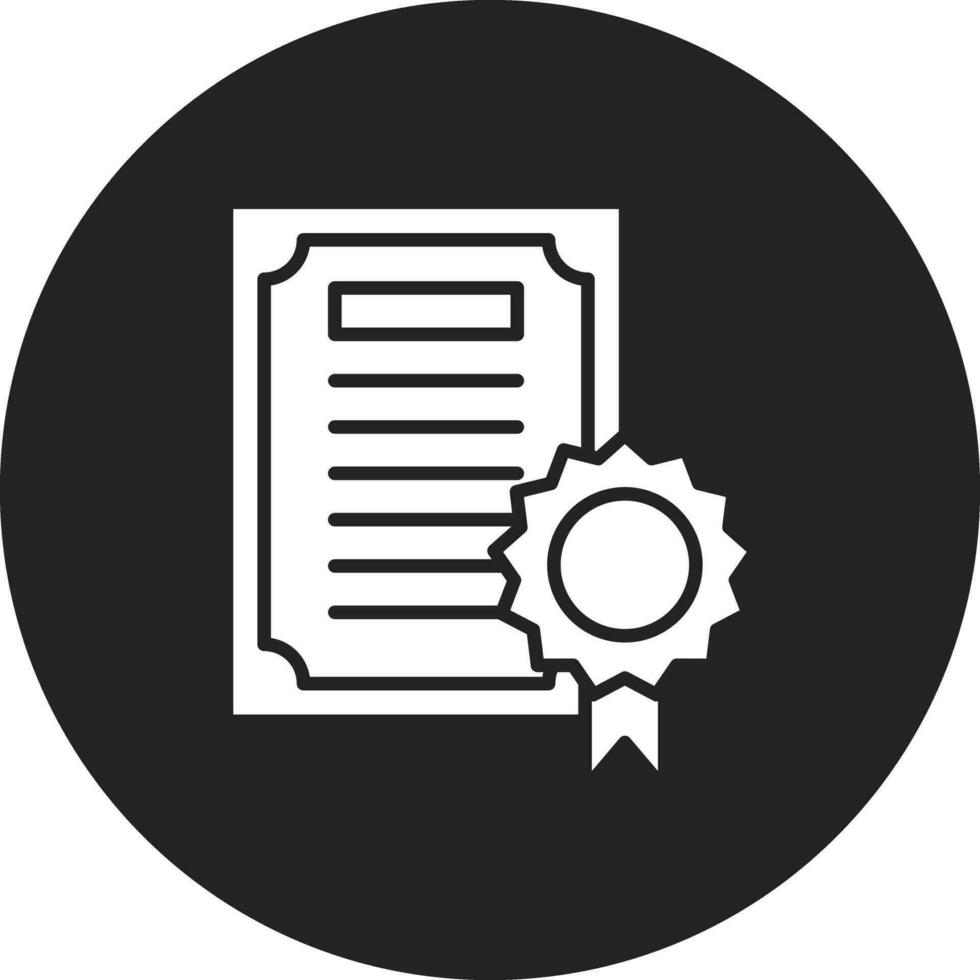 certificaat vector pictogram