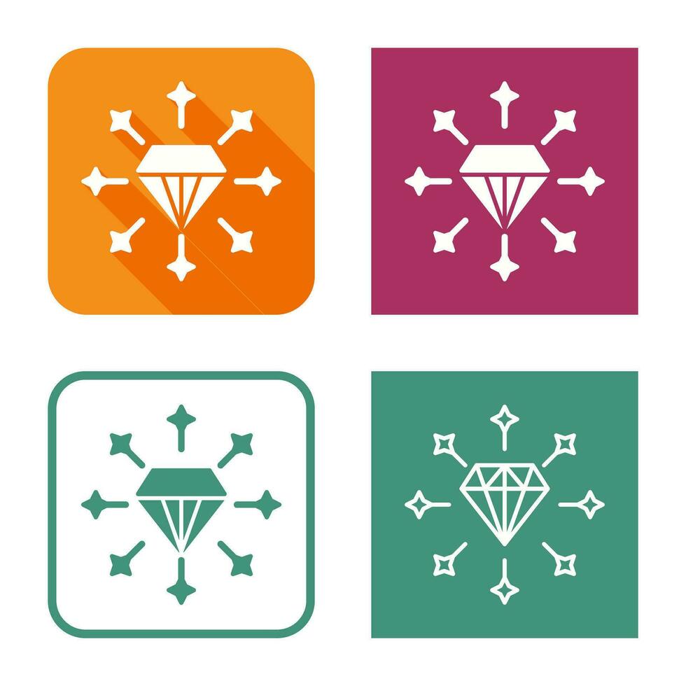 diamant vector pictogram