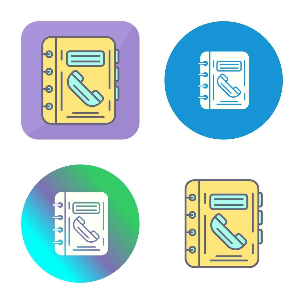 telefoonboek vector pictogram