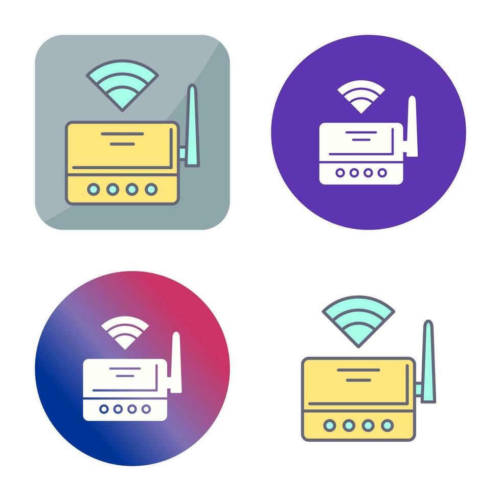 Wifi router vector icoon