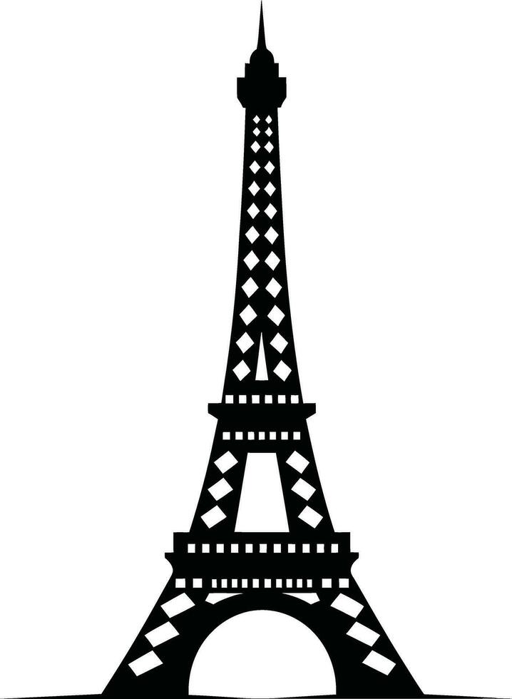 Frans flair eiffel toren vector elementen voor chique ontwerpen