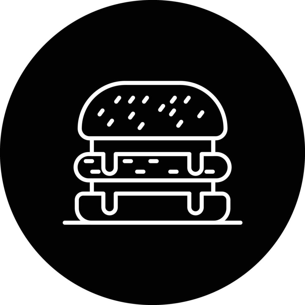 kaas hamburger vector icoon
