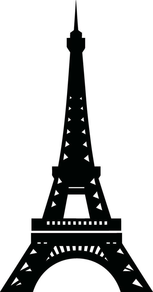 romantisch eiffel toren silhouetten liefde en romance in vector kunst