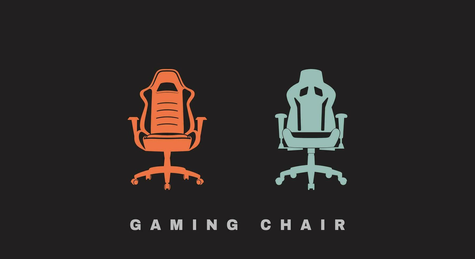 gaming ervaring dynamisch gaming stoel vector reeks voor gamers