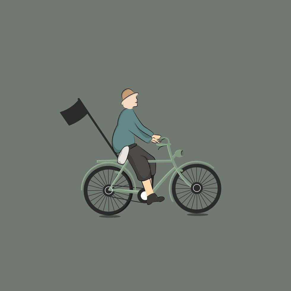 oude fiets club vector ontwerp en illustratie