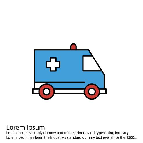 Vector ambulance pictogram