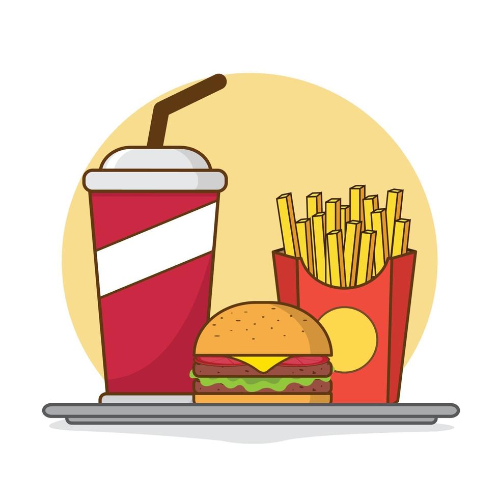 fastfood ontwerp illustratie vector