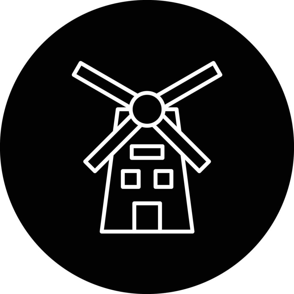 wind molen vector icoon