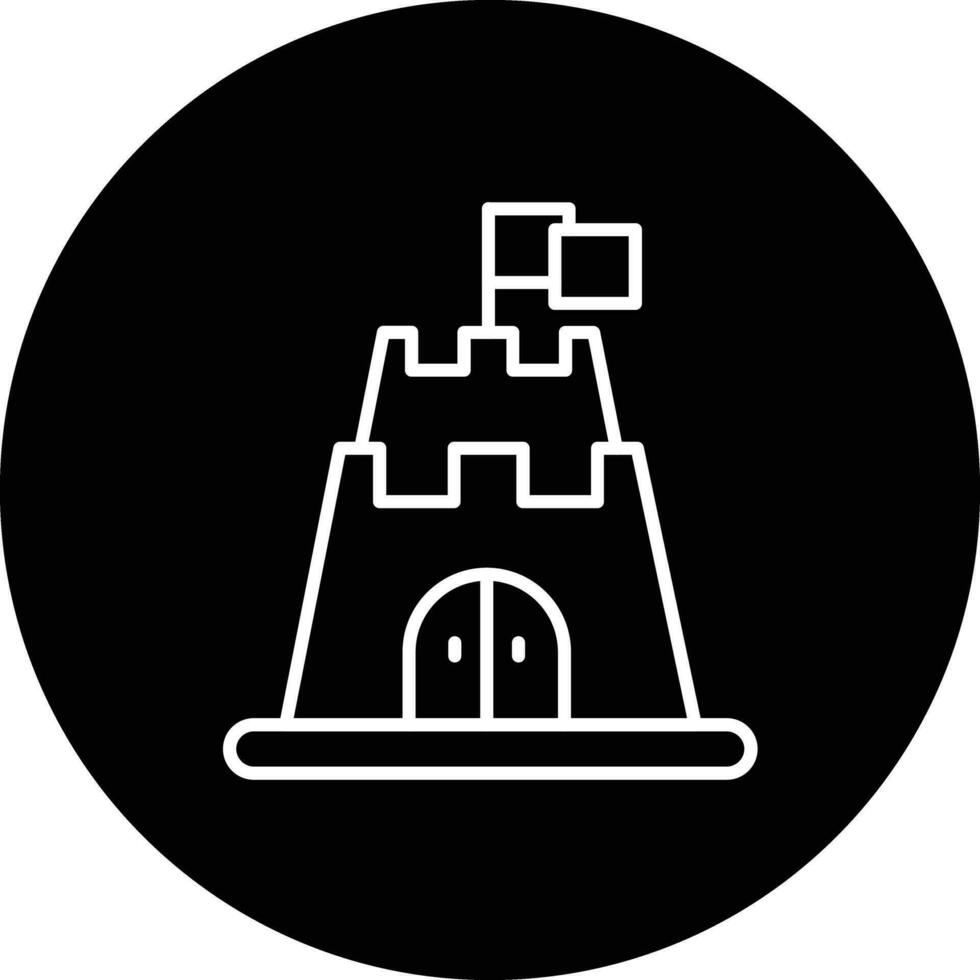 kasteel speelgoed- vector icoon