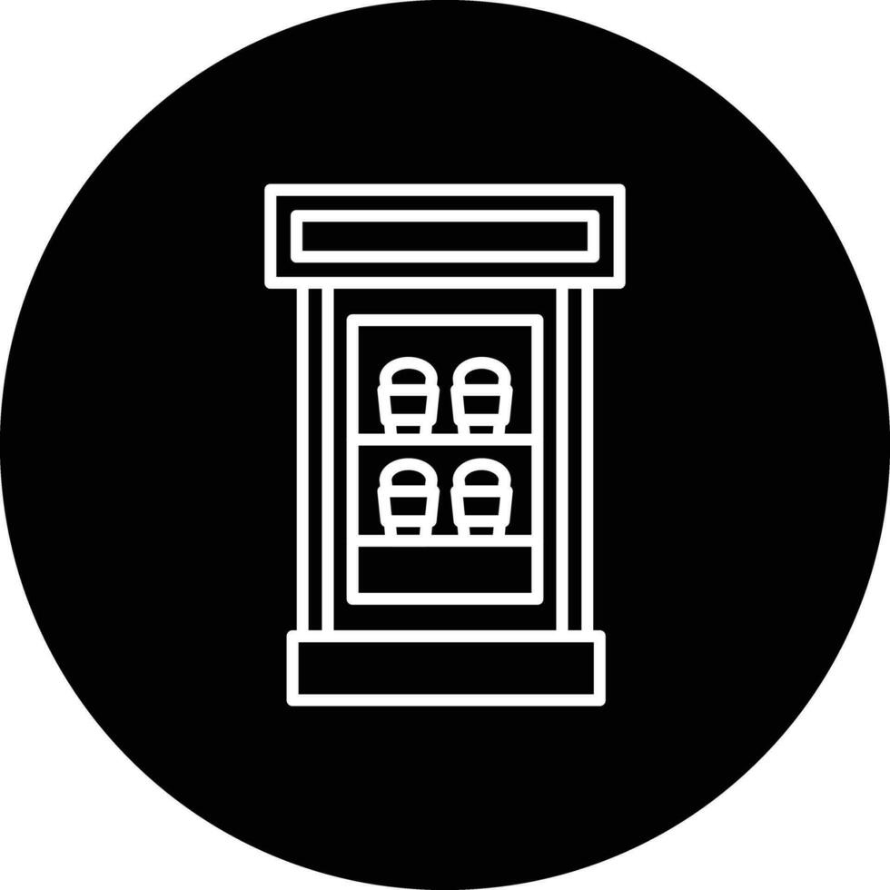 cafe vitrine vector icoon