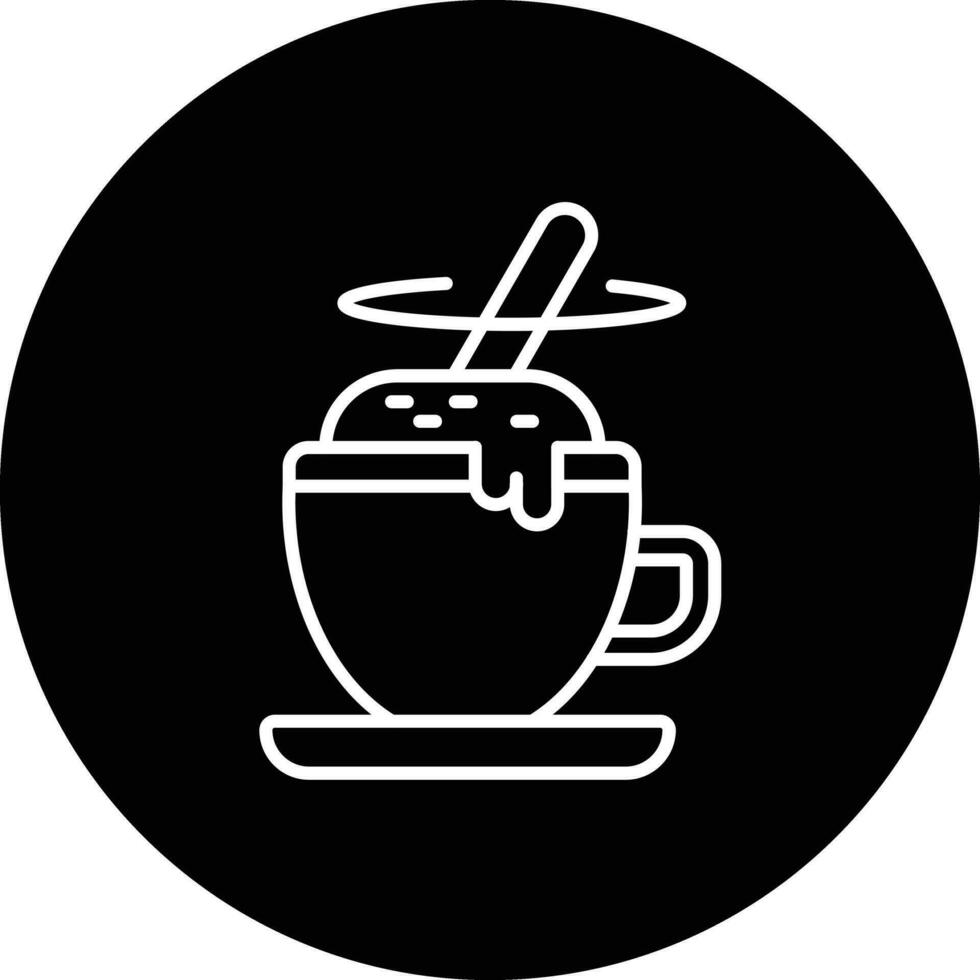 koffie menging vector icoon